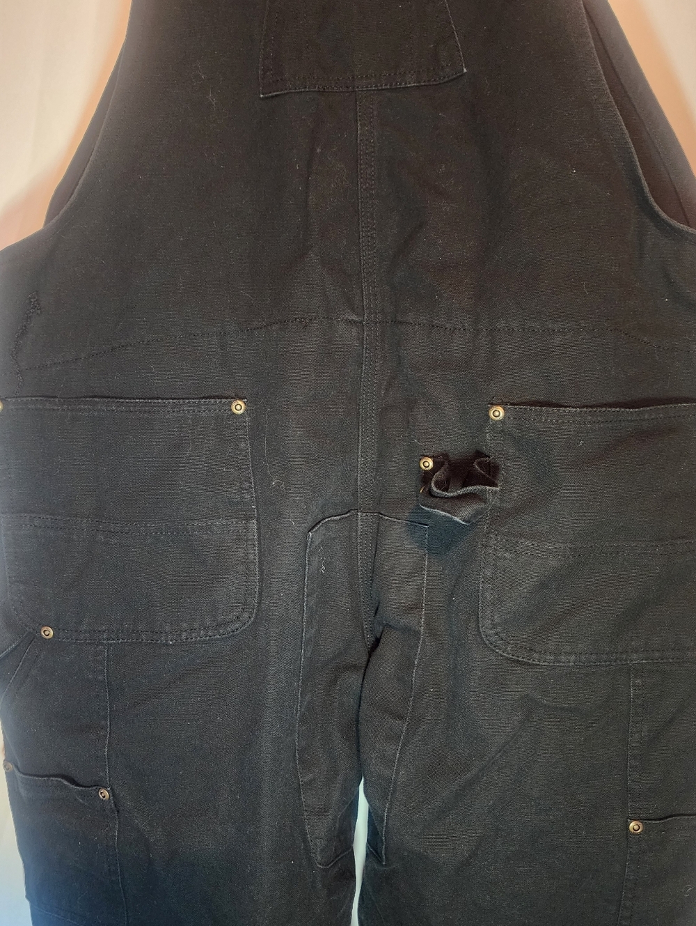 Rugged Wear Mens Insulated Winter Bib Overalls Black Sz Medium (G) - Picture 10 of 10